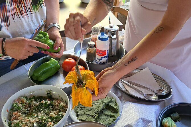 Cretan Flavors - Cooking Lessons and Wine Olive Oil Tasting - Meeting Spyros and Anna: a kitchen lesson with family stories