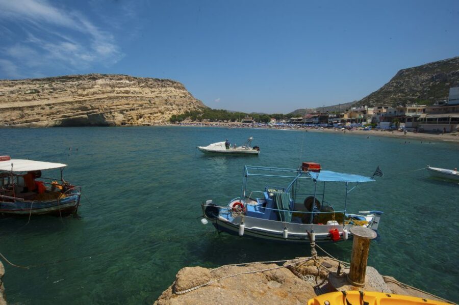 Crete: Matala Beach and Hippie caves, Red beach - Red Beach walk: worth it, but don’t treat it like an easy stroll
