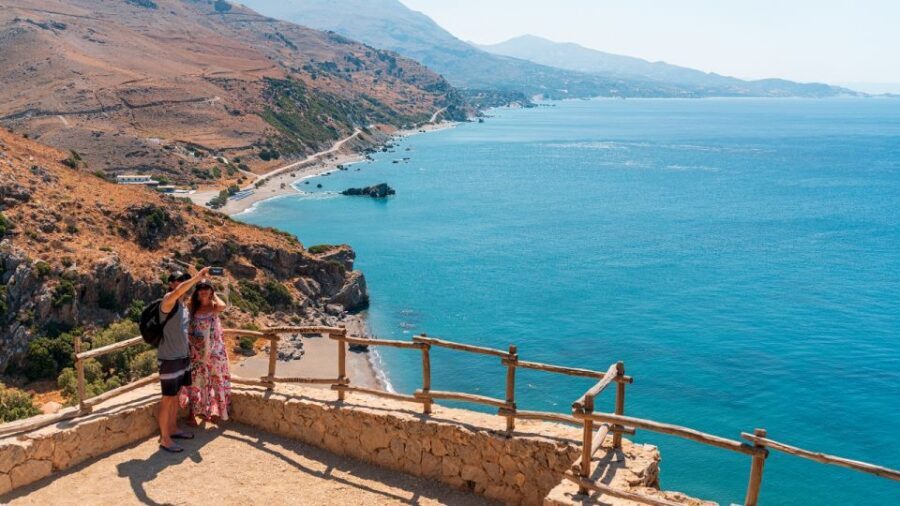 Crete: Preveli Tropical Beach and Palm Forest - The return walk and the 120-meter ascent: how to stay comfortable