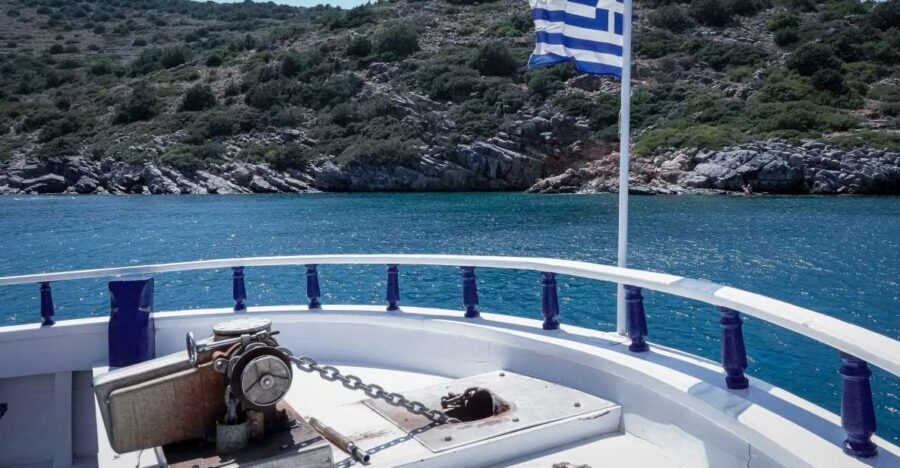 From Heraklion: Elounda, Kolokitha, and Spinalonga Boat Trip - Spinalonga lagoon views and the Venetian fortress from the sea