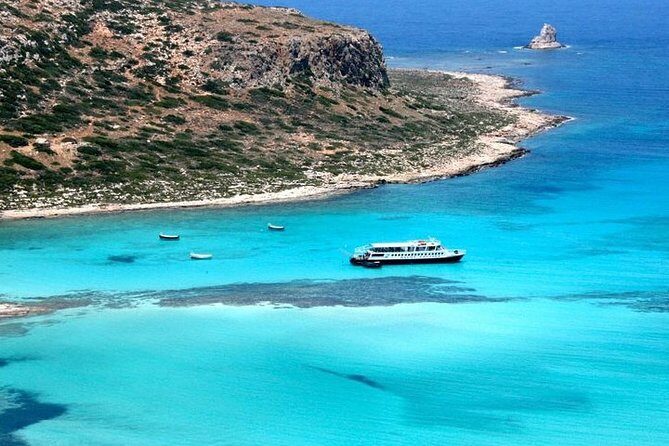 GRAMVOUSA and BALOS Boat & Beach & Lunch on CRETE - Balos Lagoon: warm water swim and the 50-meter shore drop