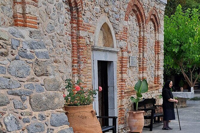Guided Day Tour in Lasithi Plateau, Greek theme park and Villages - Lunch with wine at Krasi: the value piece you’ll remember