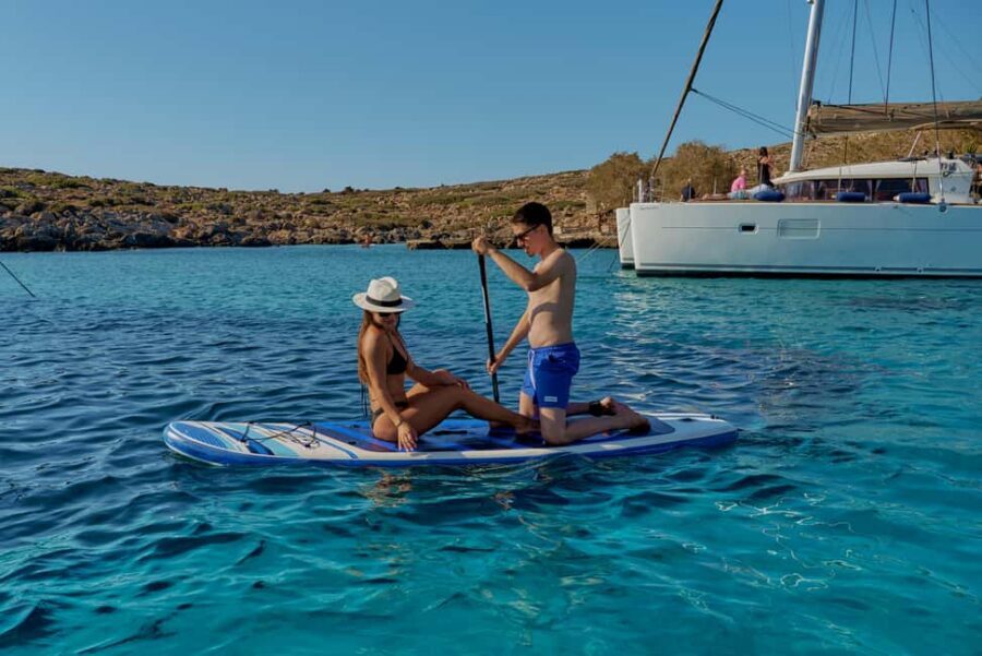 Heraklion: Dia Island Catamaran Cruise with Dinner and Wine - Drinks and dinner: the value isn’t just the view