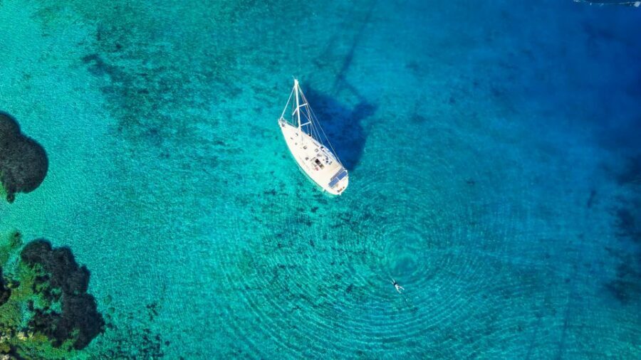 Heraklion: Dia Island Sailboat Cruise with Swimming and Meal - Sailing back to Heraklion: how the afternoon option changes the whole feel