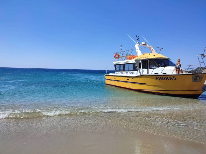 Heraklion: Preveli By Boat, Damnoni & Kourtaliotiko Springs - Damnioni Beach: Swim, Lunch Break, and Tiny Cove Walks