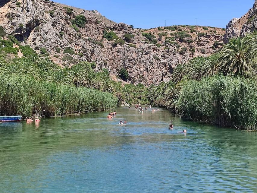 Heraklion: Preveli By Boat, Damnoni & Kourtaliotiko Springs - Getting South From Heraklion: Pickup and Ride Time