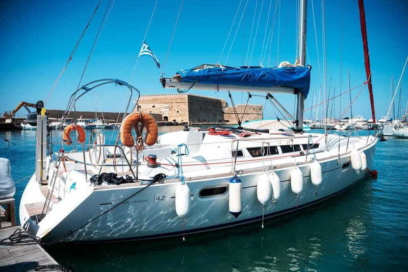 Heraklion: Sailing Trip to Dia Island with Lunch & Swimming - Lunch on board: Mediterranean food, unlimited drinks, and dietary options