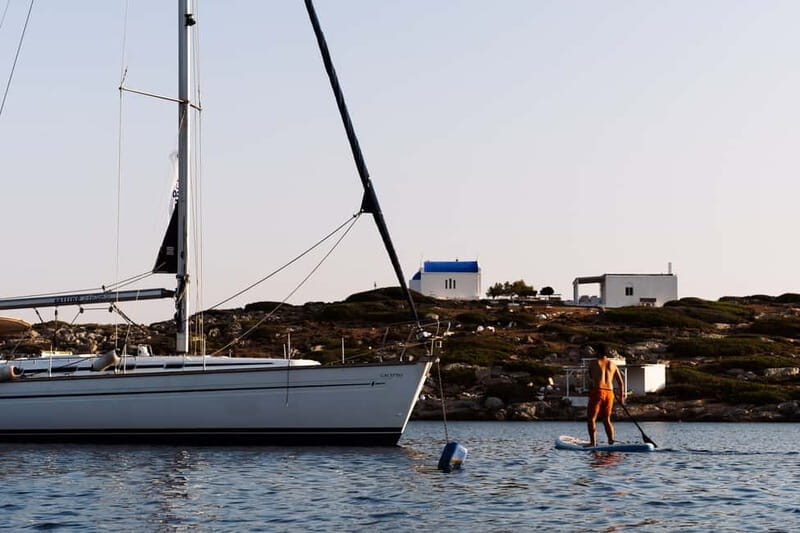 Heraklion: Sunset Sailing Cruise Dia Island with Snorkeling - On-Board Food and Drinks: Greek Meals, Wine on Deck, and Raki After Dark