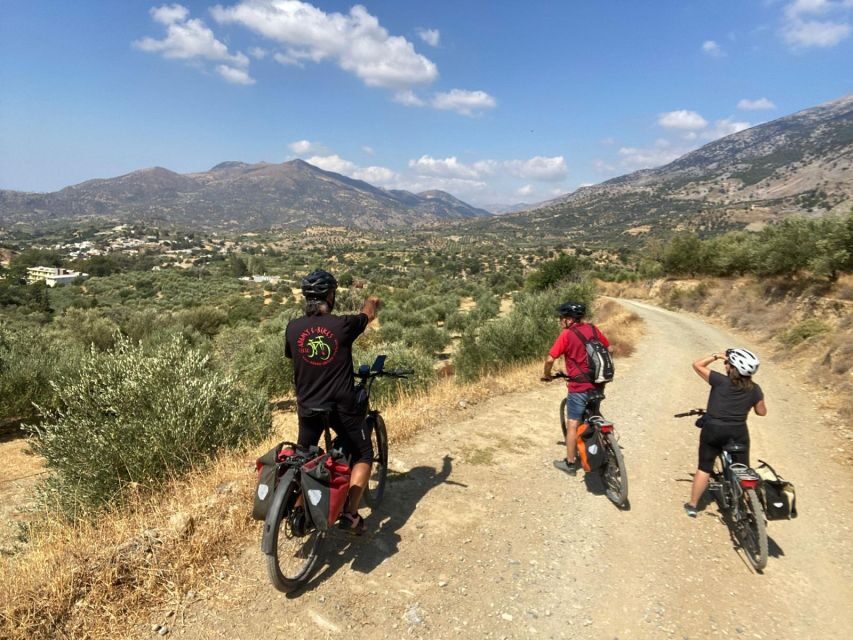 Heraklion: Wine Tasting E-Bike Tour - Dafnes: the wine village where you taste 4 wines and eat Cretan classics