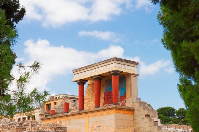 Knossos, Lasithi, Zeus Cave & Olive Mill Farm Combo Tour - Vidiani Monastery: a calm start at the base of Mount Louloudaki