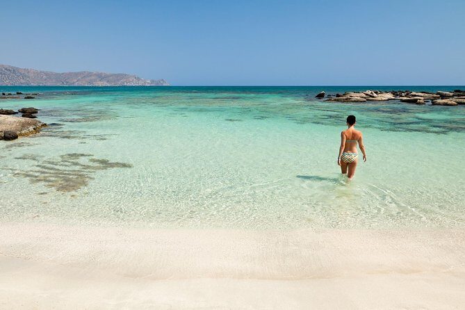 Private Full-Day Elafonisi - Elafonissi beach time: pink sand, clear water, and a protected island area