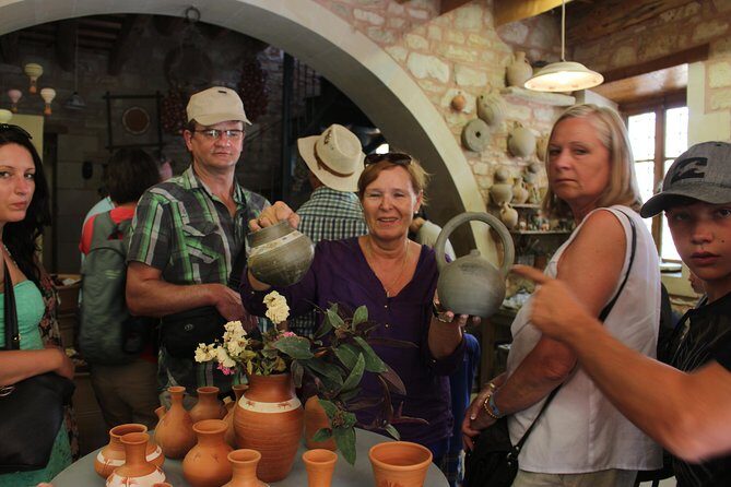 Rethymno - Margarites - Argyroupoli Day Trip - Argyroupoli waterfalls, plane-tree shade, and a Roman mosaic stop