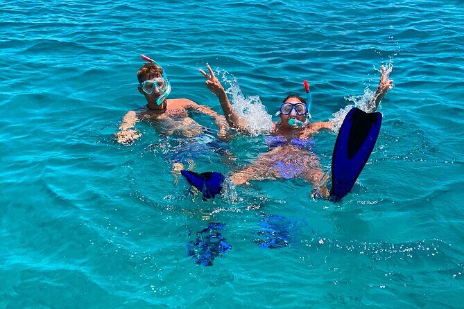 Rethymno: Sunset Catamaran Trip - Sushi & Open Bar - The Anchored Water Stop: SUP, Snorkel Gear, Flamingo Float Time