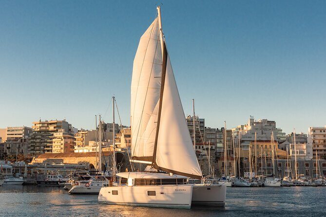 Rethymno: Sunset Catamaran Trip - Sushi & Open Bar - Sunset Return: The Horizon Moment You Came For