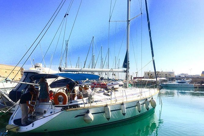 SAILING DAY 4.5h-5h or SUNSET 3h-4.5h from Hersonissos CRETE - Dia Island or Bay of Saint George: Pick Your Departure Like a Local