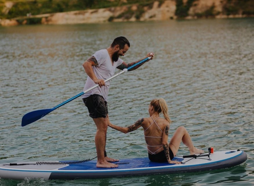 SUP Safari - Catamaran Cruise Dia Island & Gourmet Delights! - Gourmet delights onboard: cold cuts, fruit, dessert, and an open bar