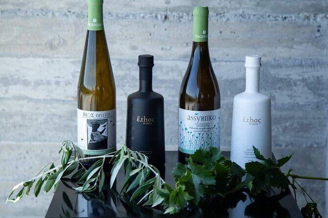 Wine Raki Olive Oil Tasting and Pottery - Private Tour - Stop 3: Alagni Wine at Lyrarakis Winery and 5 Cretan Tastings